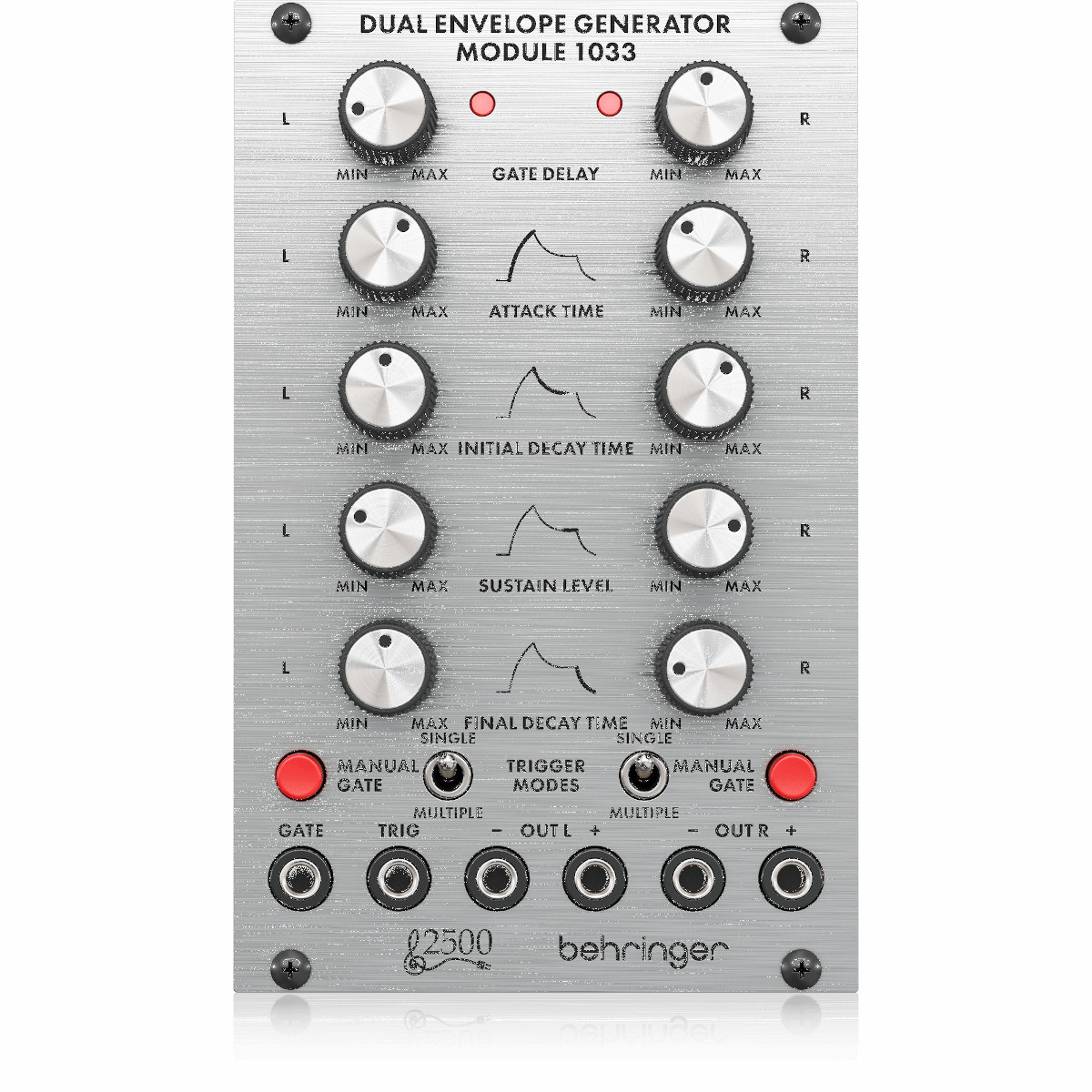 BEHRINGER 1033 DUAL ENVELOPE GENERATOR MODULE EURORACK 2500 SERIES