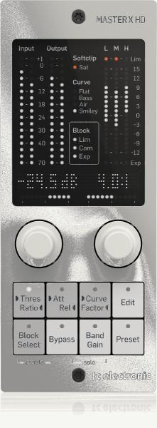 TC ELECTRONIC MASTER X HD NATIVE - MASTER X HD-DT CONTROLLER PLUG-IN ESPANSORE COMPRESSORE E LIMITER CON SUPERFICIE DI CONTROLLO