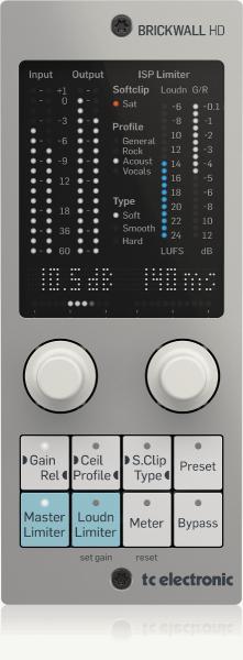 TC ELECTRONIC BRICKWALL HD NATIVE - BRICKWALL X HD-DT CONTROLLER LIMITER PLUG-IN CON INTERFACCIA DI CONTROLLO USB