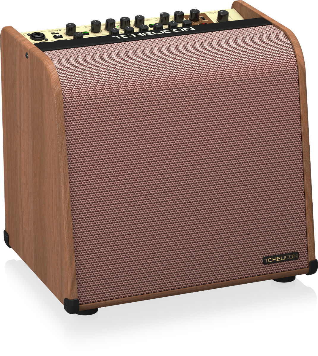 TC HELICON HARMONY V100 AMPLIFICATORE PER CHITARRA ACUSTICA 2 CANALI 100 WATT CON PROCESSORE VOCALE ED EFFETTI