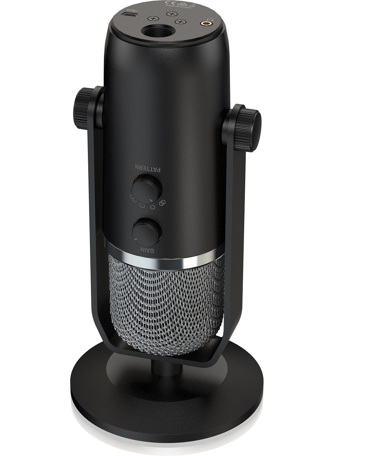 BEHRINGER BIGFOOT MICROFONO DA STUDIO USB CON 4 PATTERN CONTROLLO CUFFIA VOLUME MUTE