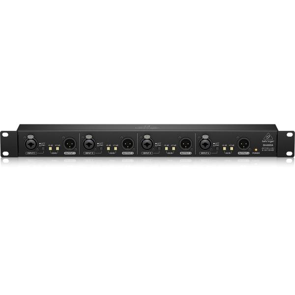 BEHRINGER DI4800A DIRECT BOX ULTRA DI-BOX ATTIVA 4 CANALI UNA UNITA RACK CONVERTITORE SEGNALE JACK A XLR