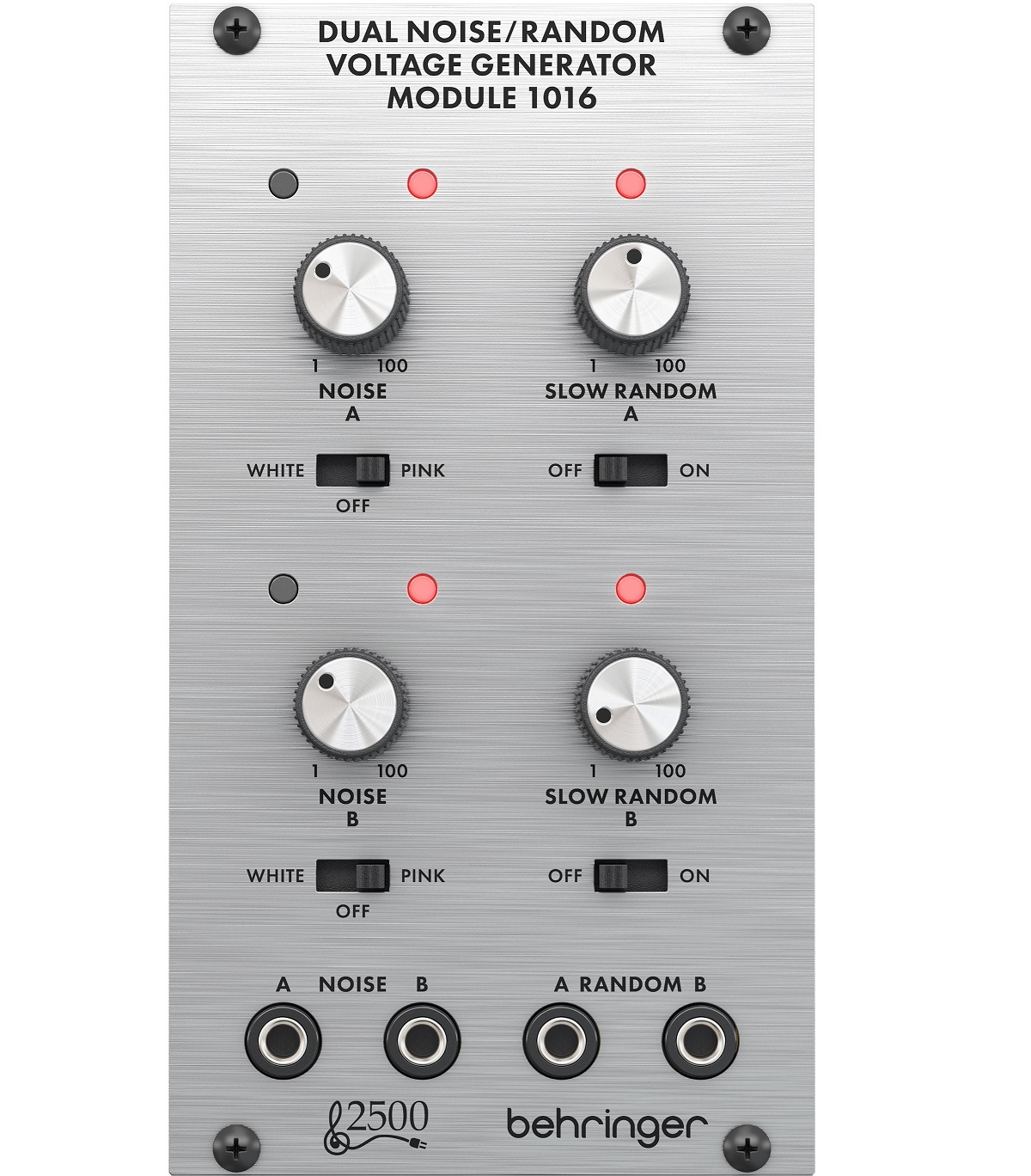 BEHRINGER 1016 DUAL NOISE RANDOM VOLTAGE GENERATOR MODULE EURORACK 2500 SERIES