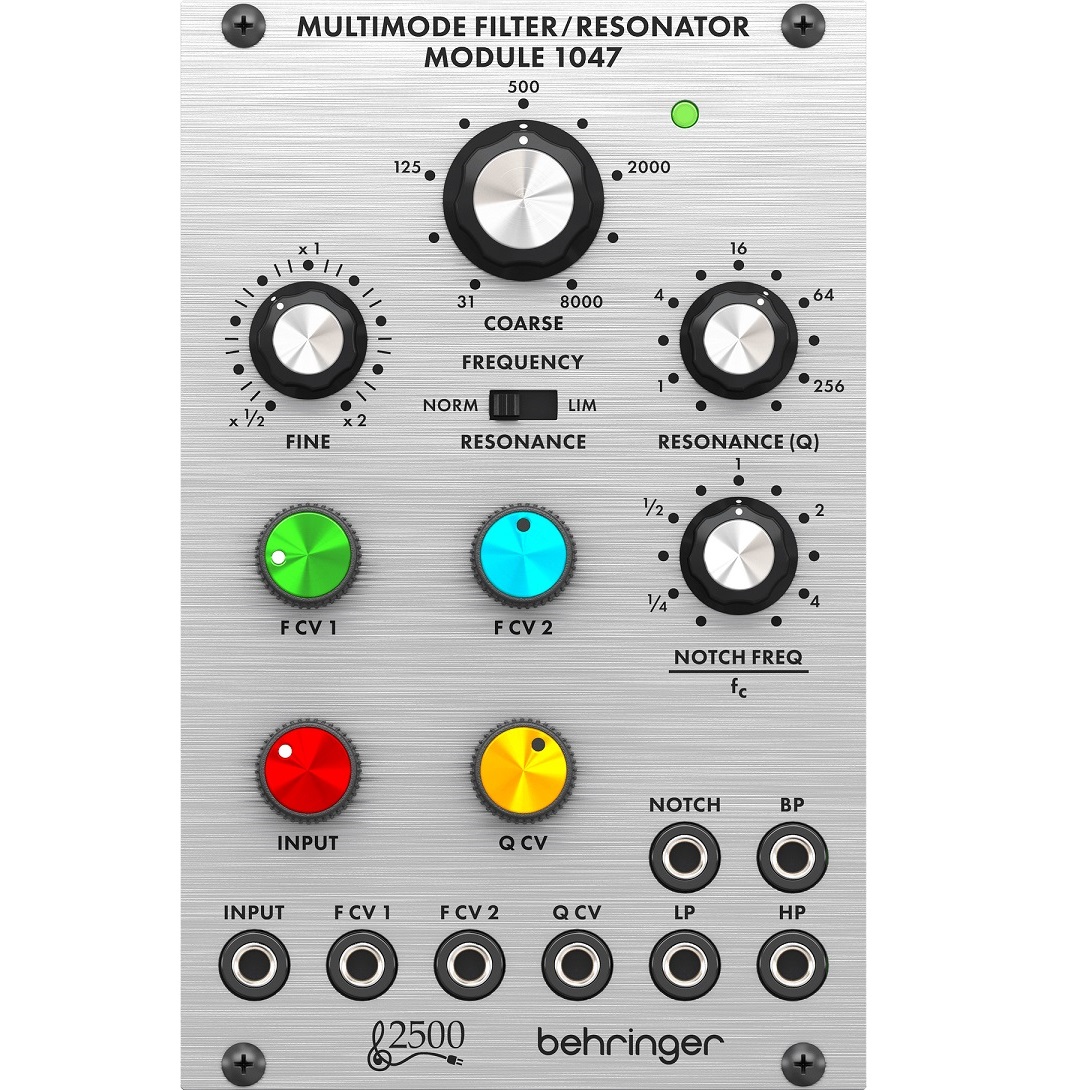 BEHRINGER 1047 MULTIMODE FILTER RESONATOR MODULE EURORACK 2500 SERIES
