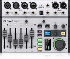 BEHRINGER FLOW 8 MIXER DIGITALE 8 INGRESSI AUDIO BLUETOOTH CONTROLLO APP 2 PROCESSORI EFFETTI USB