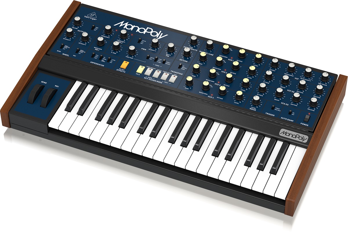 BEHRINGER MONOPOLY SINTETIZZATORE ANALOGICO POLIFONICO 37 TASTI A 4 VOCI