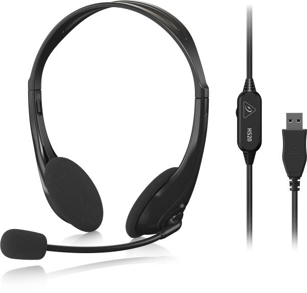 BEHRINGER HS20 CUFFIA STEREO USB CON MICROFONO E VOLUME