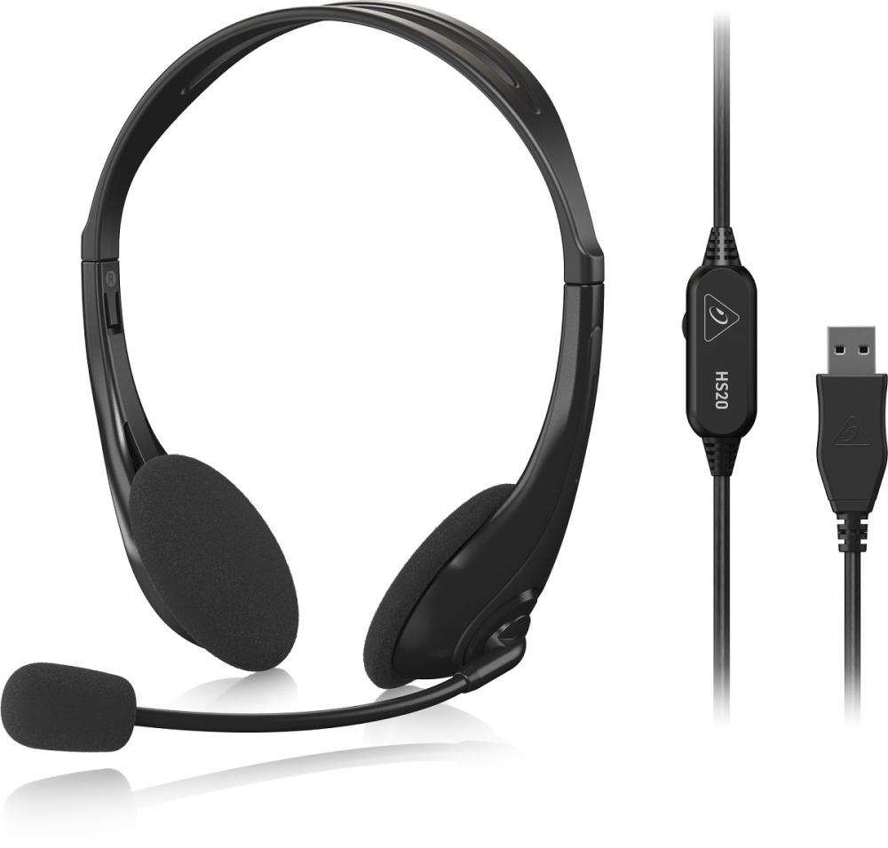 BEHRINGER HS20 CUFFIA STEREO USB CON MICROFONO E VOLUME