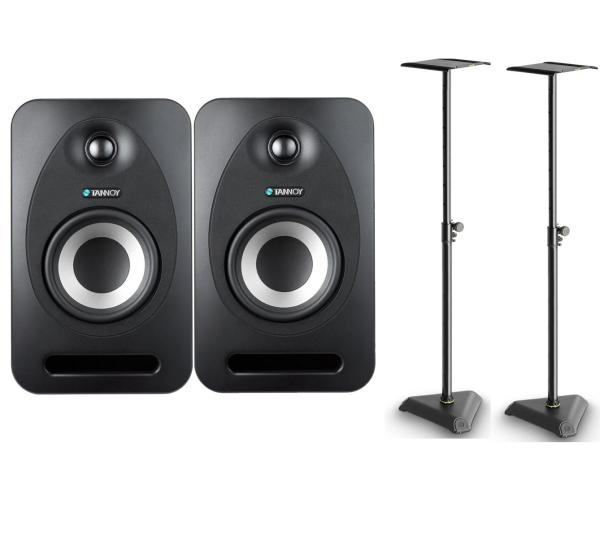 TANNOY REVEAL 502 COPPIA STUDIO MONITOR BIAMPLIFICATI 2 VIE 5"- 1" 75 WATT + COPPIA STATIVI GRAVITY SP3202 BUNDLE
