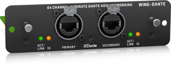 BEHRINGER WING-DANTE SCHEDA ESPANSIONE 64x64 CANALI PER MIXER WING