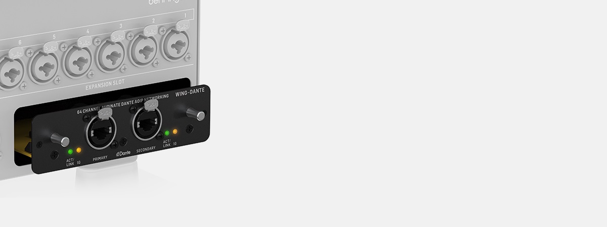BEHRINGER WING-DANTE SCHEDA ESPANSIONE 64x64 CANALI PER MIXER WING