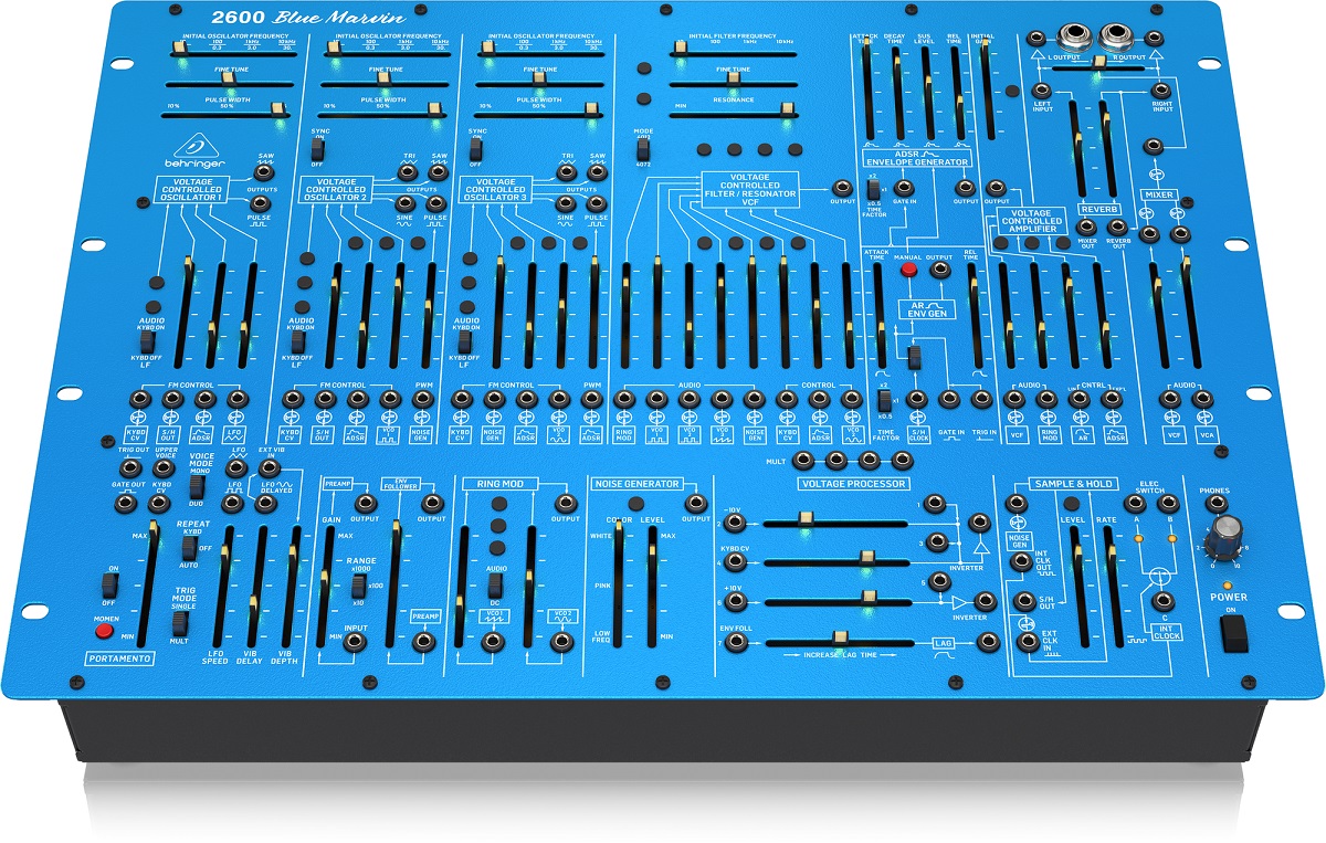 BEHRINGER 2600 BLUE MARVIN SINTETIZZATORE DESKTOP ANALOGICO SEMI-MODULARE MULTI-MODALE