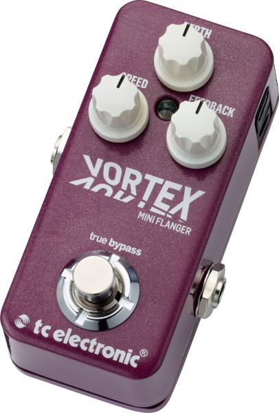 TC ELECTRONIC VORTEX MINI FLANGER EFFETTO FLANGER A PEDALE PER CHITARRA TONEPRINT EX-DEMO