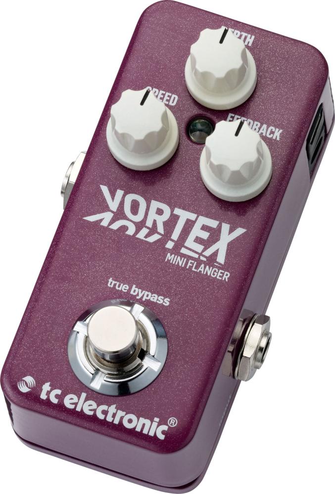 TC ELECTRONIC VORTEX MINI FLANGER EFFETTO FLANGER A PEDALE PER CHITARRA TONEPRINT EX-DEMO