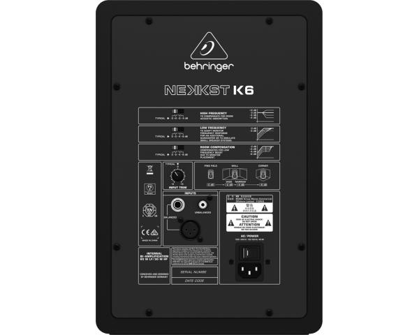 BEHRINGER NEKKST K6 STUDIO MONITOR BIAMPLIFICATO 150 WATT 6"+1" KRK DESIGN EX-DEMO