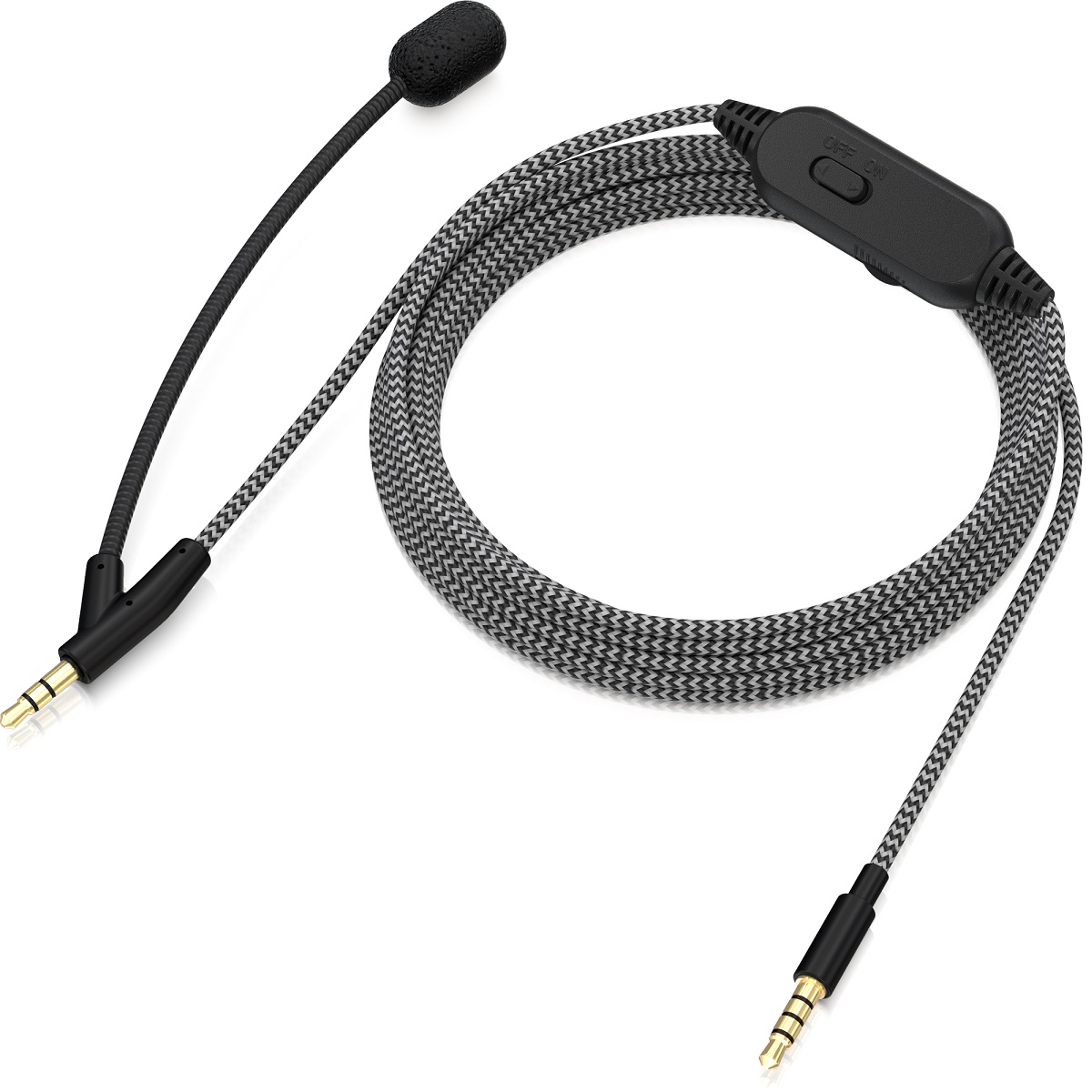 BEHRINGER BC12 PROLUNGA CAVO CUFFIE UNIVERSALE CON MICROFONO AD ASTA E CONTROLLO VOLUME