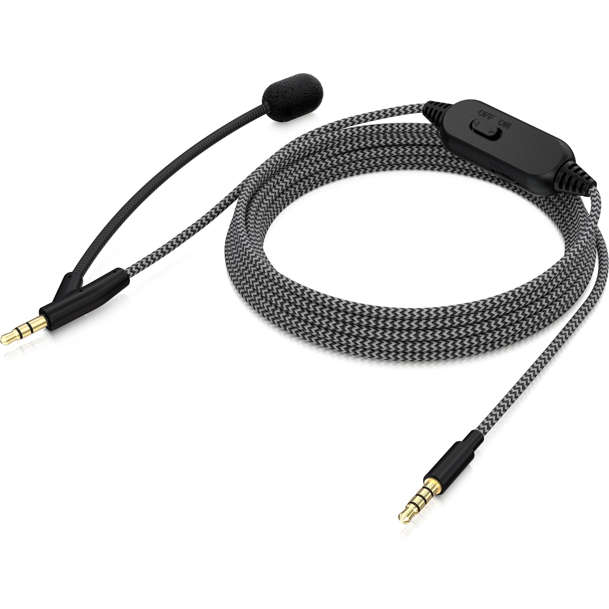 BEHRINGER BC12 PROLUNGA CAVO CUFFIE UNIVERSALE CON MICROFONO AD ASTA E CONTROLLO VOLUME