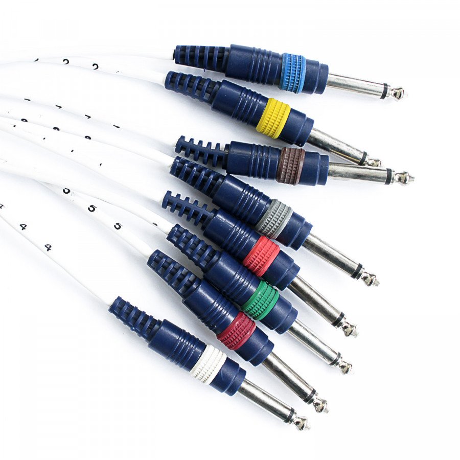 COBRA 57143 CAVO MULTICORE DI 6 METRI DA 8 A 8 JACK MASCHI MONO 1-4" 6 3 MM