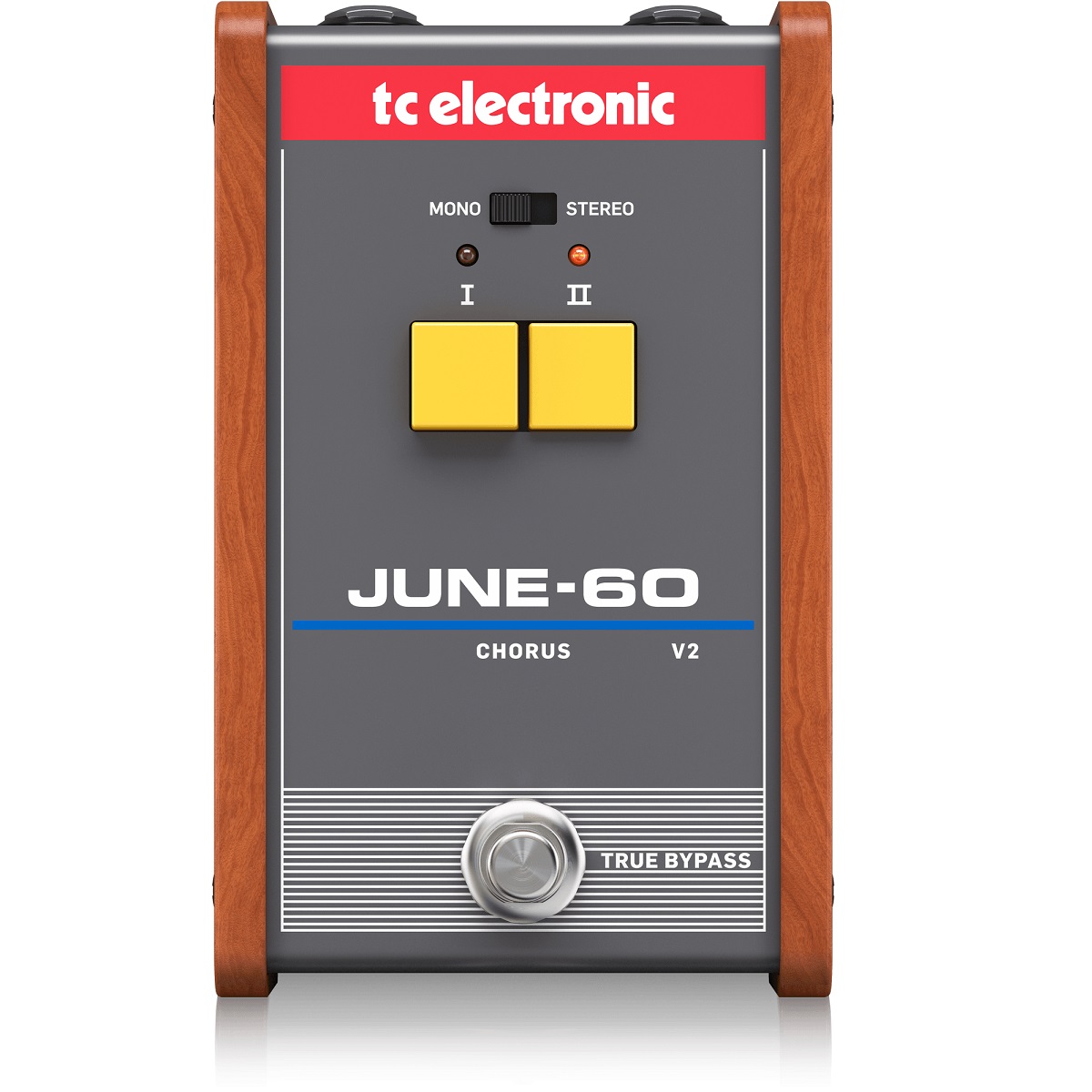 TC ELECTRONIC JUNE-60 V2 SYNTHESIZER CHORUS EFFETTO PEDALE CHITARRA E SINTH SELETTORE 2 PULSANTI CIRCUITI BBD
