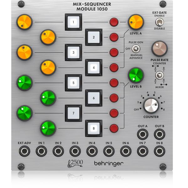 BEHRINGER 1050 MIX-SEQUENCER MODULE 8 CANALI MODULO SERIE 2500