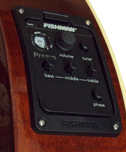 HORA MANDOLINO PORTOGHESE 1-PF MADE IN EUROPE IN MASSELLO FISHMAN PRESYS 101 TOP ABETE E ACERO FONDO FASCE MANICO SCALA 332mm