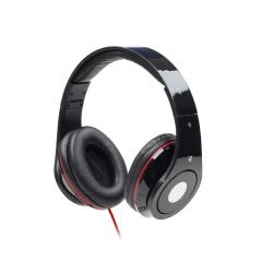 GMB AUDIO FOLDING STEREO HEADPHONES 'DETROIT', BLACK