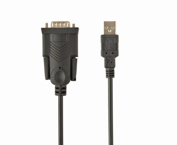 CABLEXPERT USB TO DB9M SERIAL PORT CONVERTER CABLE, BLACK, 1 5 M