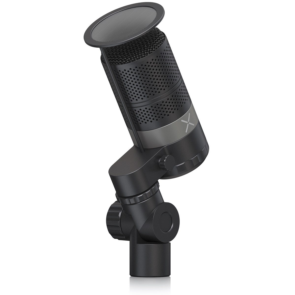 TC HELICON GO XLR MIC MICROFONO BROADCAST NERO CON POP FILTER