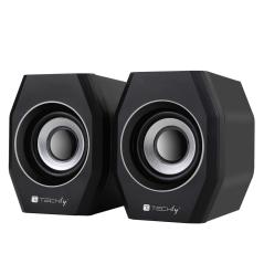 TECHLY ICC SP-320STY COPPIA CASSE USB 2 0 E JACK 3 5MM CON CONTROLLO VOLUME