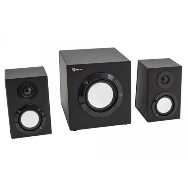 SBOX SP-4300 IMPIANTO AUDIO 2 1 SUBWOOFER E CASSE BLUETOOTH CON LETTORE USB TF SD