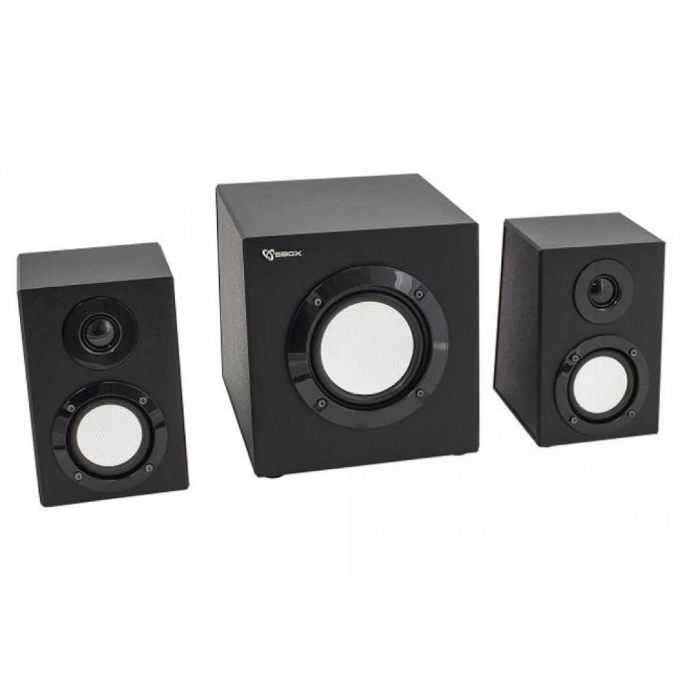 SBOX SP-4300 IMPIANTO AUDIO 2 1 SUBWOOFER E CASSE BLUETOOTH CON LETTORE USB TF SD