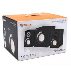 SBOX SP-4300 IMPIANTO AUDIO 2 1 SUBWOOFER E CASSE BLUETOOTH CON LETTORE USB TF SD