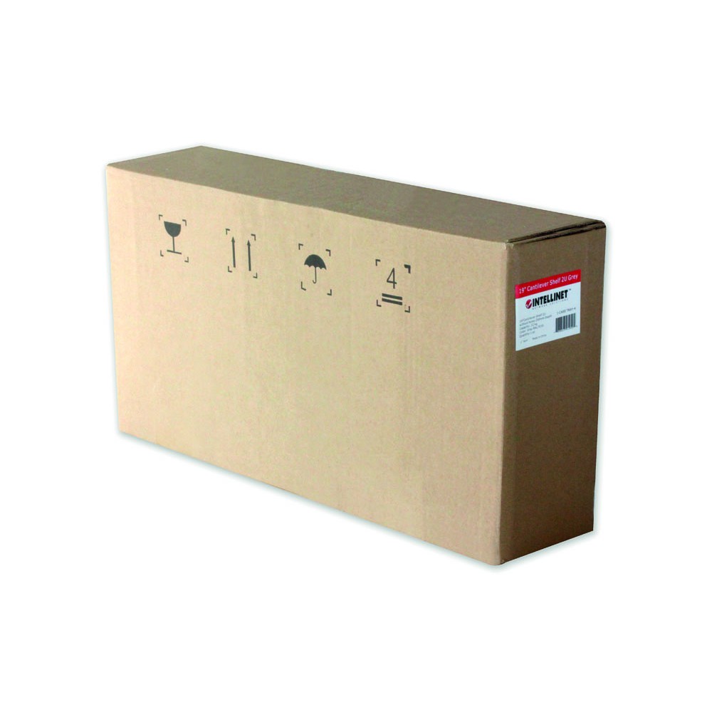 INTELLINET I-CASE TRAY-250BK MENSOLA CON RIPIANO FISSO FORATO DA 1 UNITA' RACK 19"