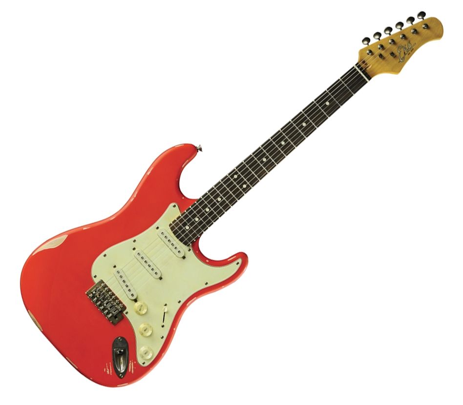 EKO S300 RELIC FIESTA RED CHITARRA ELETTRICA VINTAGE COLORE ROSSO