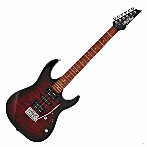 IBANEZ GRX70QA TRB TRASPARENT RED BURST - CHITARRA ELETTRICA