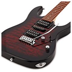 IBANEZ GRX70QA TRB TRASPARENT RED BURST - CHITARRA ELETTRICA