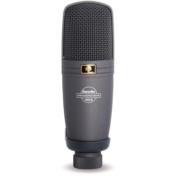 SUPERLUX HO8 MICROFONO DA STUDIO A CONDENSATORE LARGO DIAFRAMMA SUPERCARDIOIDE