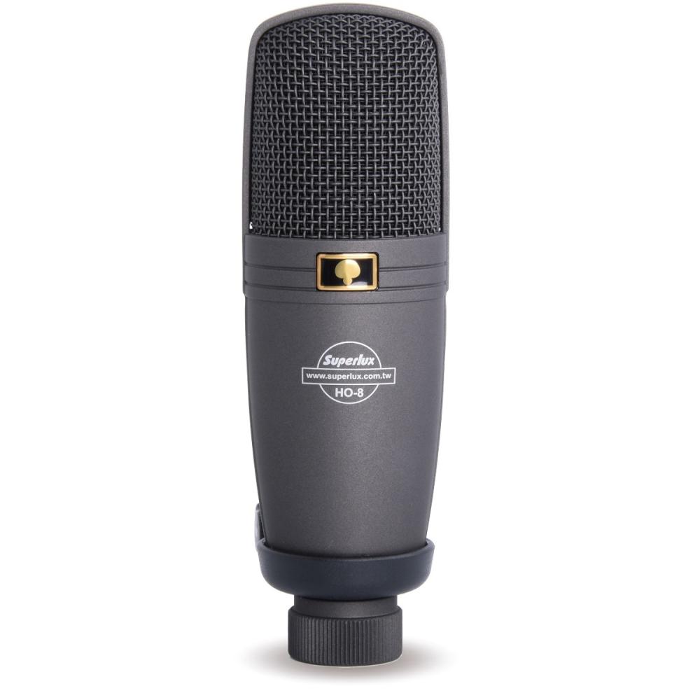 SUPERLUX HO8 MICROFONO DA STUDIO A CONDENSATORE LARGO DIAFRAMMA SUPERCARDIOIDE