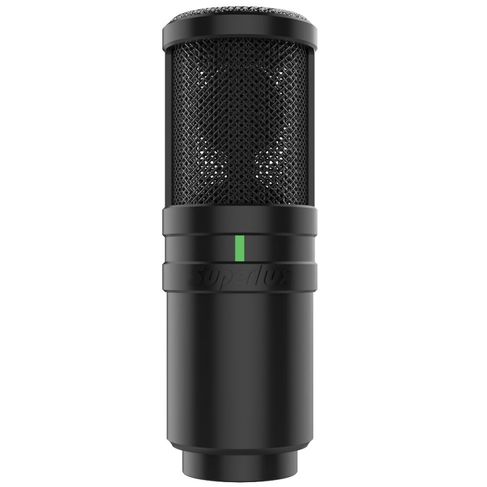 SUPERLUX E205 MICROFONO DA STUDIO A CONDENSATORE LARGO DIAFRAMMA SUPERCARDIOIDE