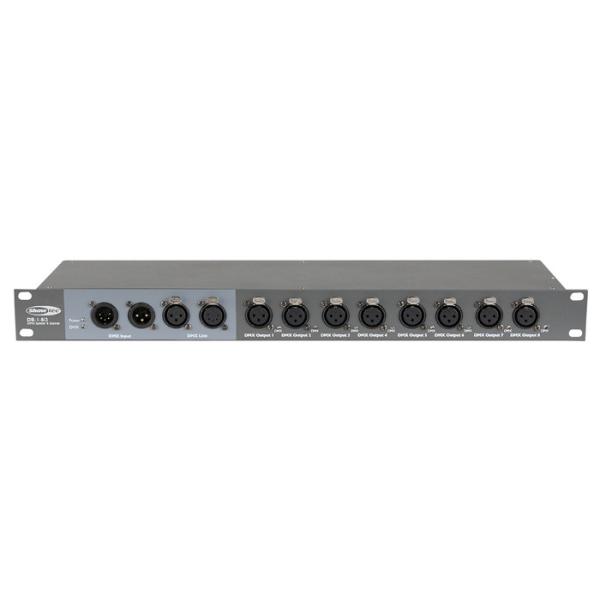 SHOWTEC DB-1-8 SPLITTER E BOOSTER DMX 8 CANALI 1 UNITA' RACK