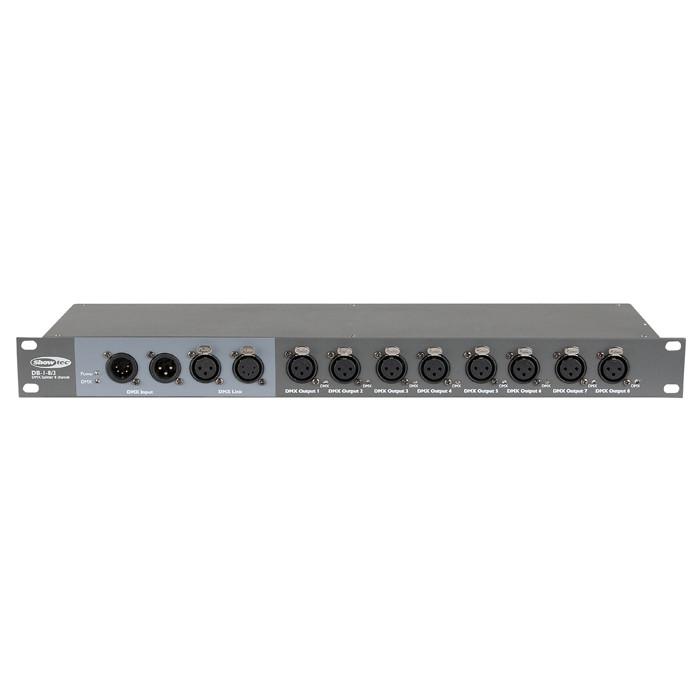 SHOWTEC DB-1-8 SPLITTER E BOOSTER DMX 8 CANALI 1 UNITA' RACK