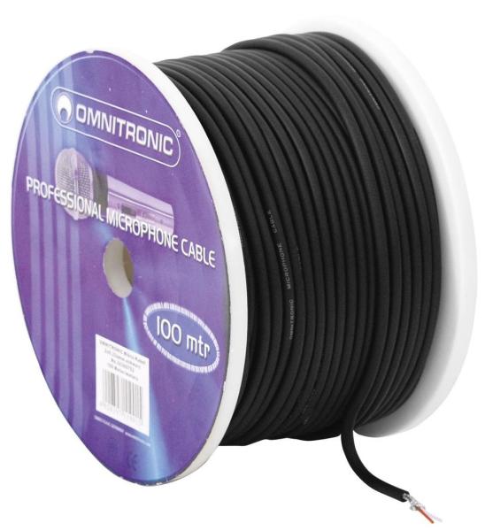 OMNITRONIC 30300753 CAVO MICROFONICO BILANCIATO 2x0 22 PROFESSIONALE XLR AL METRO