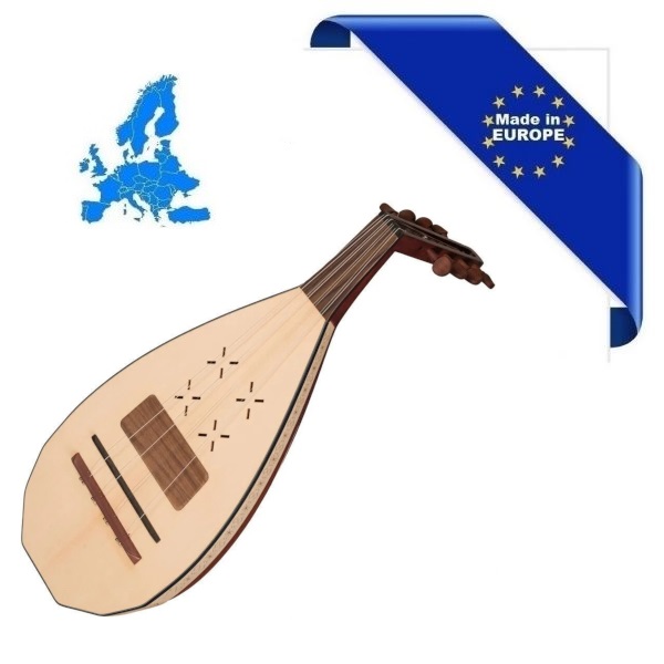 HORA M1091 COBZA ( KOBZA ) LIUTO 8 CORDE TOP IN ABETE MASSELLO FONDO IN ACERO MASSELLO