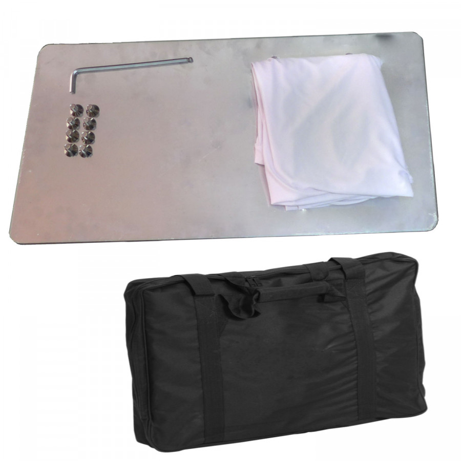 ATOMIC 4DJ COPPIA PEDANA TOWER STAND T1 150CM TRUSS PER TESTEMOBILI RIPIEGABILI CON BORSA E LYCRA