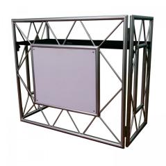ATOMIC 4DJ EVENT TABLE TAVOLO DESK DJ ED EVENTI CON TRALICCIO LUCI CUSTODIA E MENSOLE IN BUNDLE