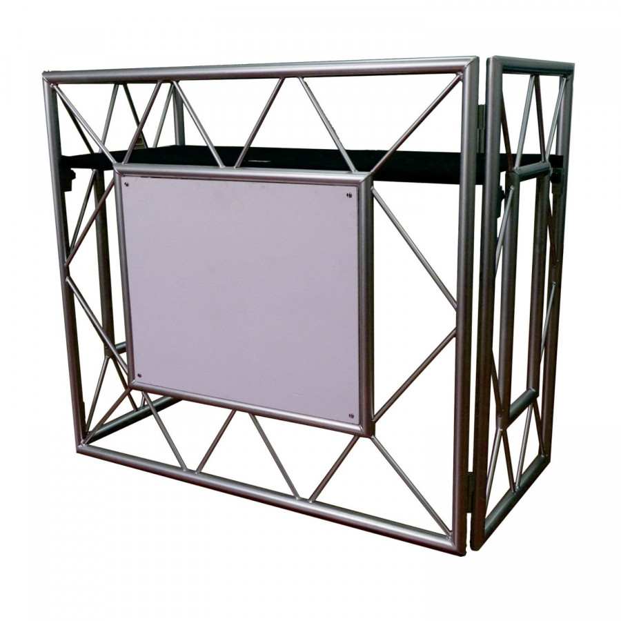 ATOMIC 4DJ EVENT TABLE TAVOLO DESK DJ ED EVENTI CON TRALICCIO LUCI CUSTODIA E MENSOLE IN BUNDLE