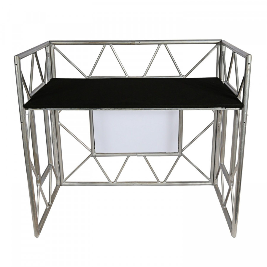ATOMIC 4DJ EVENT TABLE TAVOLO DESK DJ ED EVENTI CON TRALICCIO LUCI CUSTODIA E MENSOLE IN BUNDLE