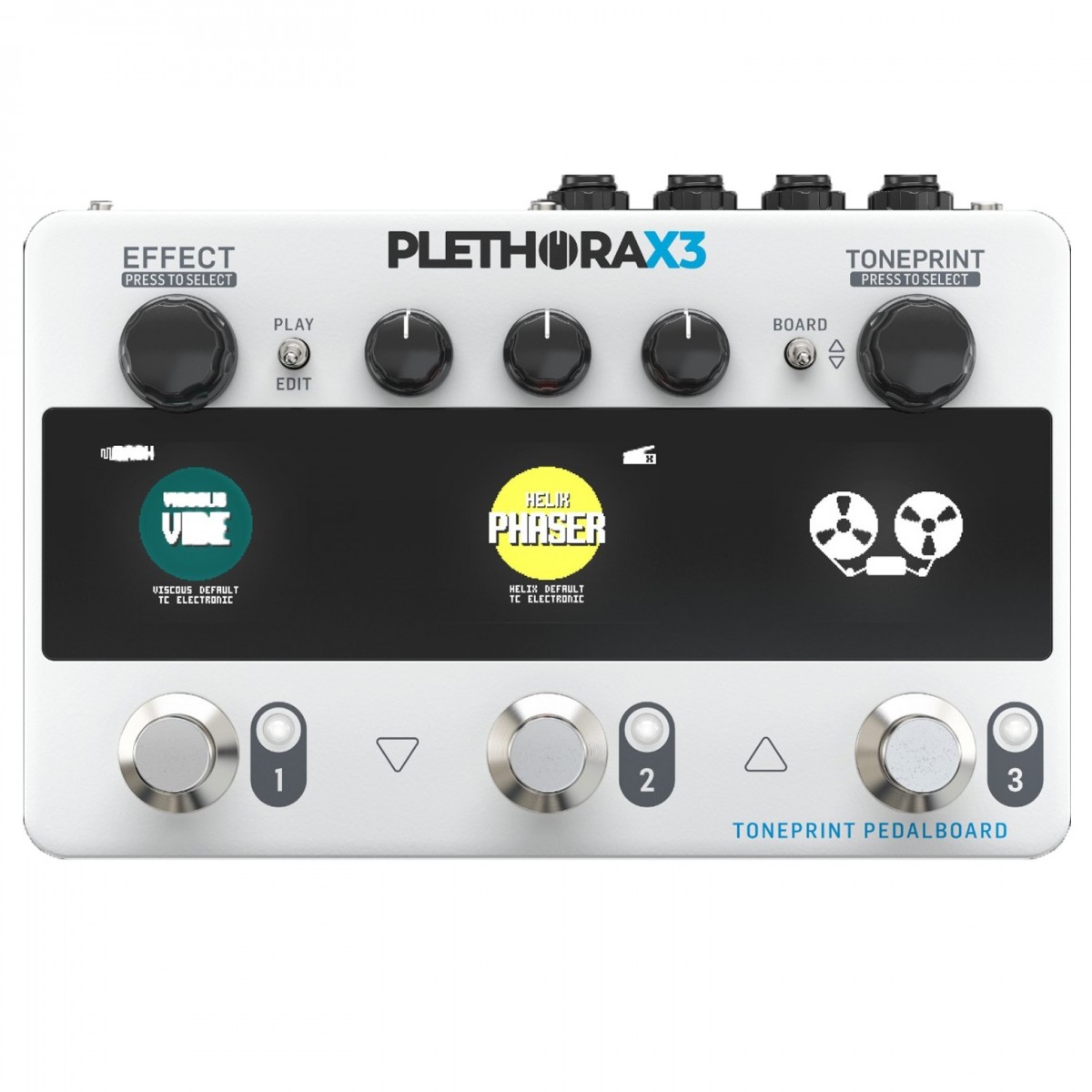 TC ELECTRONIC PLETHORA X3 PEDALIERA TONEPRINT PEDALBOARD DISPLAY LCD PROCESSORE EFFETTI PEDALI MESH