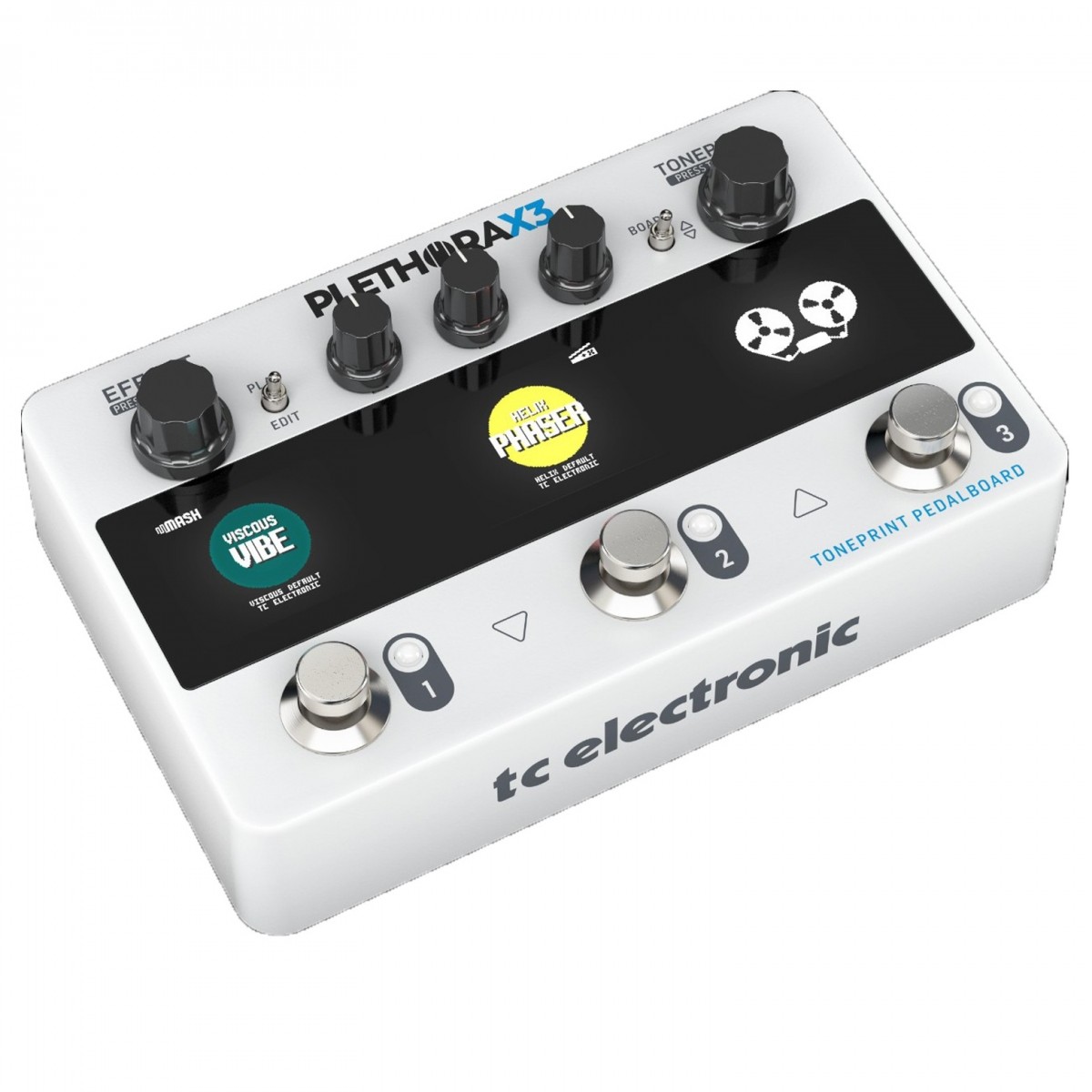 TC ELECTRONIC PLETHORA X3 PEDALIERA TONEPRINT PEDALBOARD DISPLAY LCD PROCESSORE EFFETTI PEDALI MESH