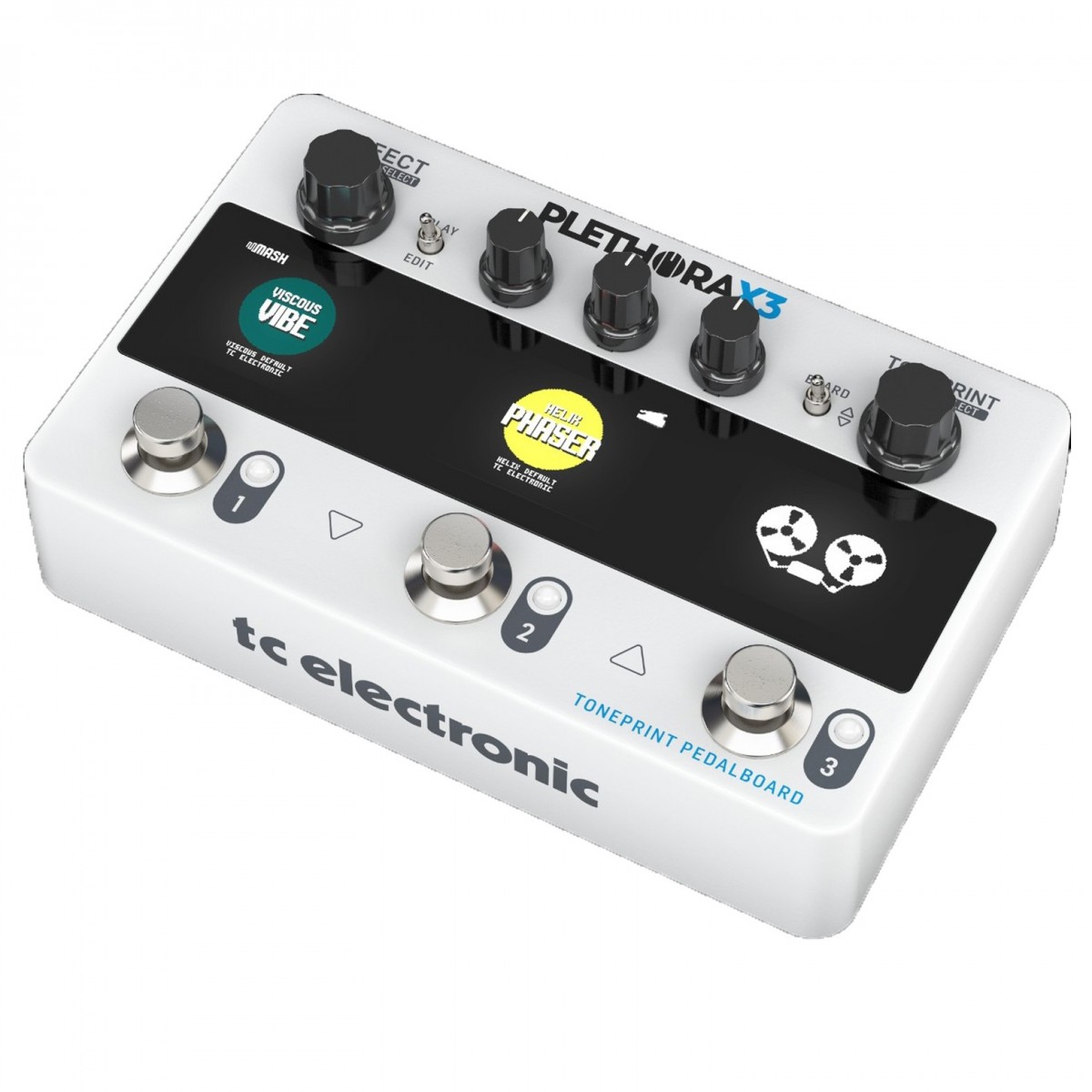 TC ELECTRONIC PLETHORA X3 PEDALIERA TONEPRINT PEDALBOARD DISPLAY LCD PROCESSORE EFFETTI PEDALI MESH